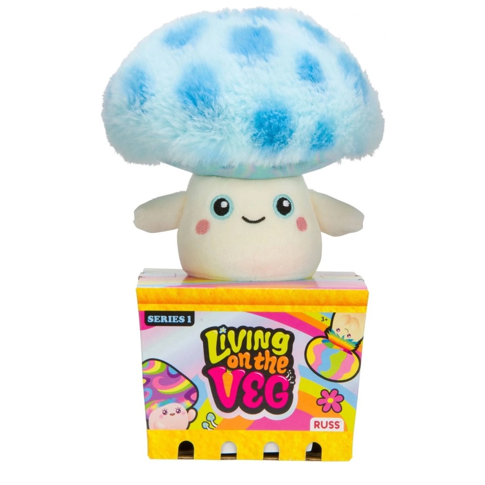 NWT Russ Living on the Veg Mushroom Plush Toy TJ Series 1